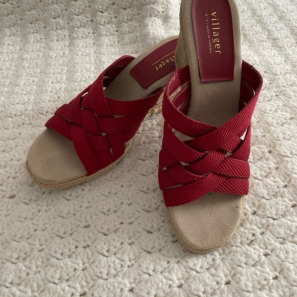 Red Villager espadrilles size 8 - Picture 2 of 4